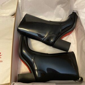 Christian Louboutin Black PVC Boots